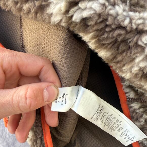 NWT Women's Patagonia Cedar Brown Aztec Retro-X Deep Pile Fleece Jacket Sz Small - Picture 2 of 7
